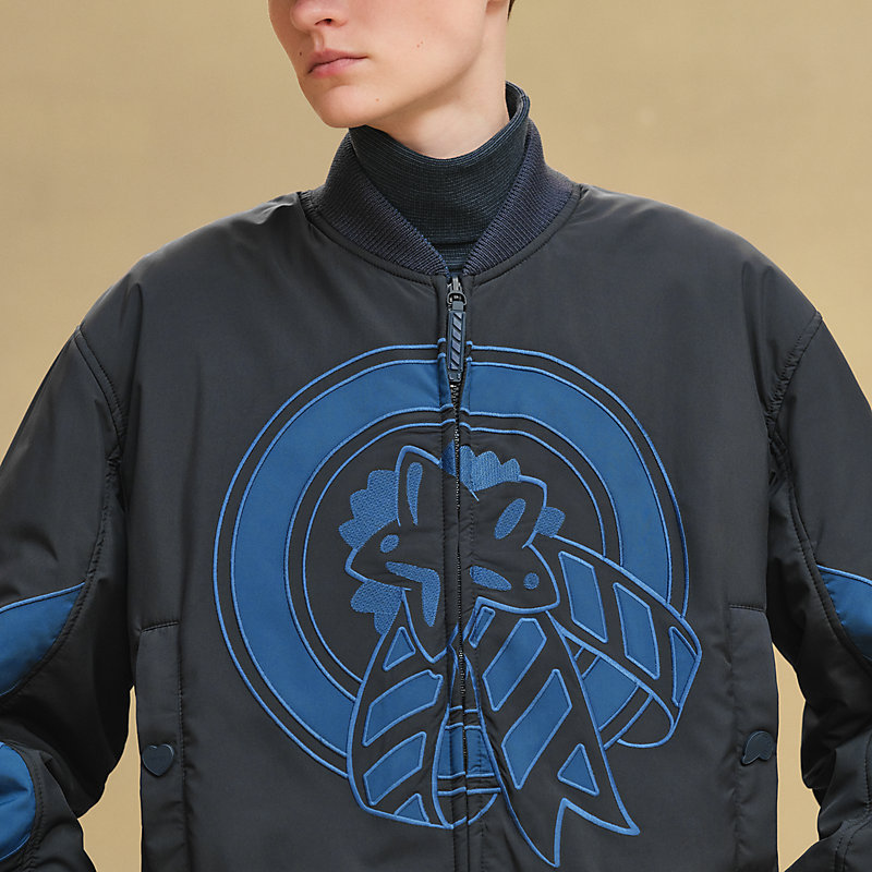 Reversible bomber jacket