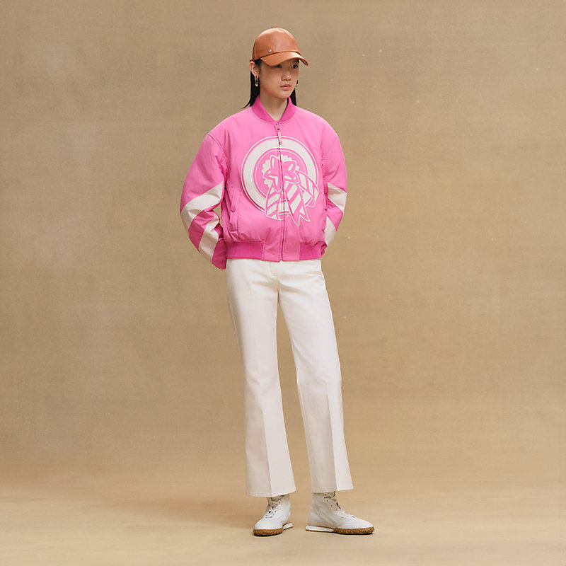 Reversible bomber jacket