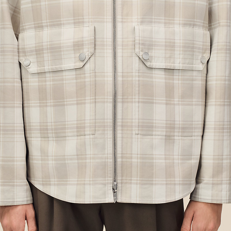 Reversible hooded jacket