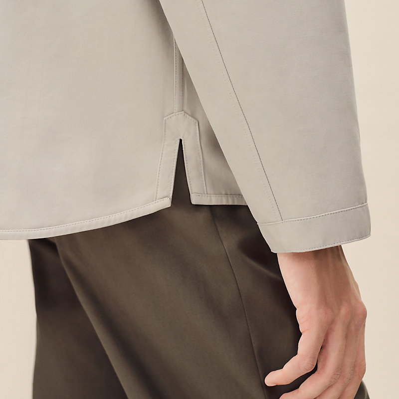 Reversible hooded jacket