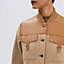 View: Worn, Reversible jacket with leather detail