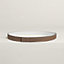 View: front, Reversible leather strap 24 mm