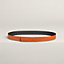 View: front, Reversible leather strap 24 mm