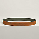 View: front, Reversible leather strap 32 mm