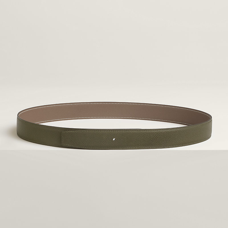 Reversible leather strap 32 mm