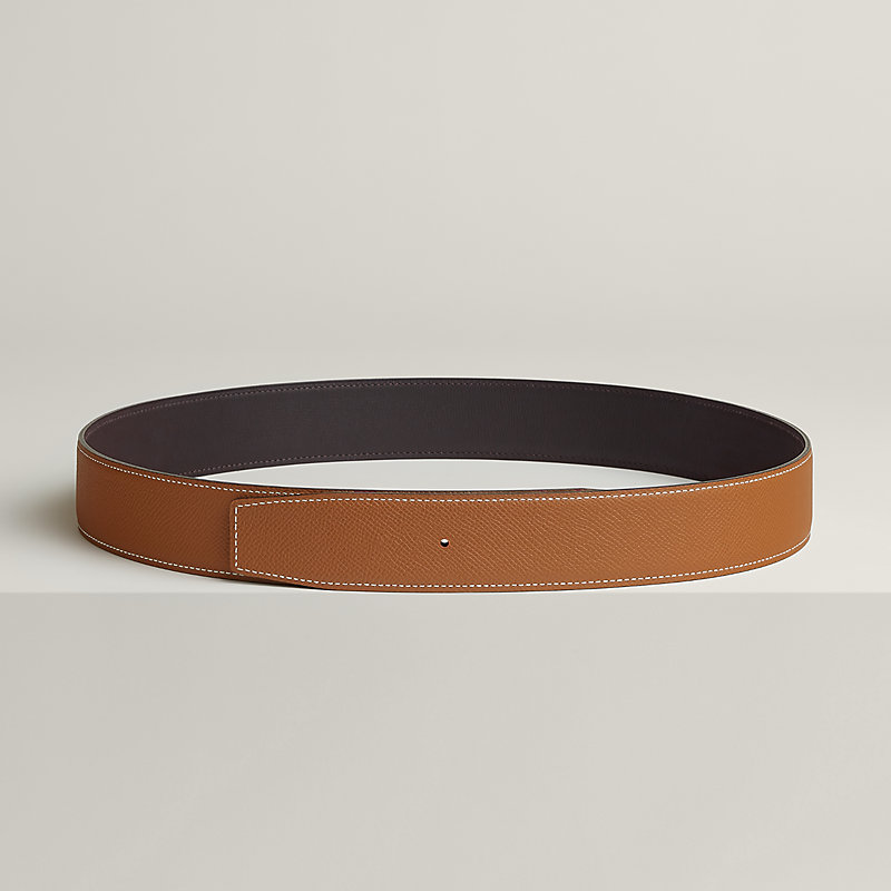 Reversible leather strap 38 mm