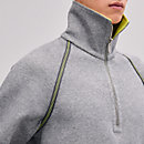 View: Worn, "Reversible sport" full-zip sweater