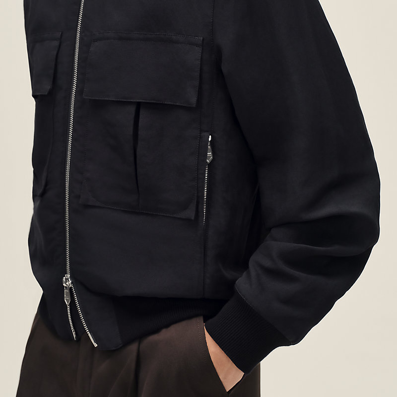 Rib-trim jacket