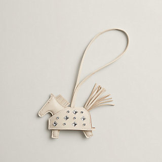 HERMES Rodeo PM キーホルダー NEW HERMES GOLD CRAIE ETOUPE RODEO PM HORSE KEYCHAIN BAG