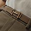 Royal belt buckle & Reversible leather strap 32&nbsp;mm, View: Worn, worn, view 3 of 4