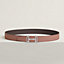 Royal belt buckle & Reversible leather strap 32 mm, view 1 of 2