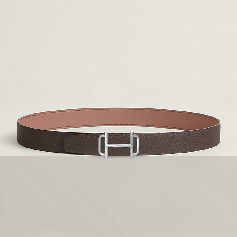 Royal belt buckle & Reversible leather strap 32 mm
