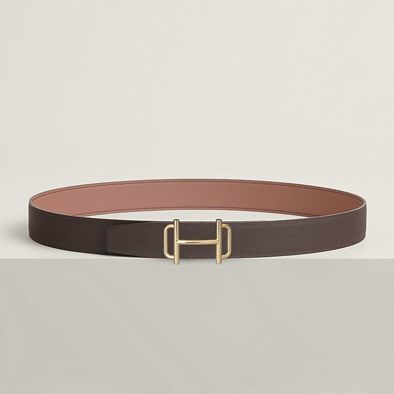 Royal belt buckle & Reversible leather strap 32 mm