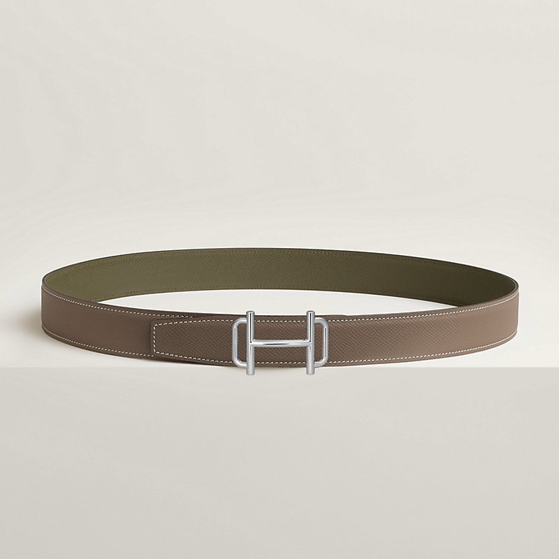 Royal belt buckle & Reversible leather strap 32 mm