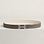 Royal belt buckle & Reversible leather strap 32 mm, view 1 of 2