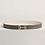 Royal belt buckle & Reversible leather strap 32 mm, view 1 of 2