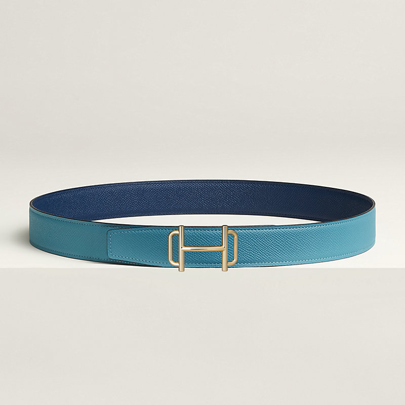 Royal belt buckle & Reversible leather strap 32 mm