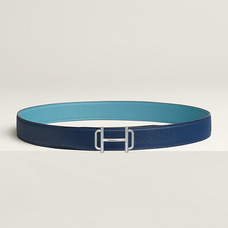 Royal belt buckle & Reversible leather strap 32 mm