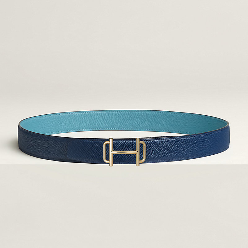 Royal belt buckle & Reversible leather strap 32 mm
