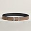 Royal belt buckle & Reversible leather strap 38 mm, View: , view 1 of 3