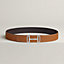 Royal belt buckle & Reversible leather strap 38 mm, view 2 of 2