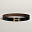 Royal belt buckle & Reversible leather strap 38&nbsp;mm, view 1 of 2