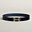 Royal belt buckle & Reversible leather strap 38&nbsp;mm, view 1 of 2