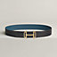 Royal belt buckle & Reversible leather strap 38 mm, View: , view 1 of 2