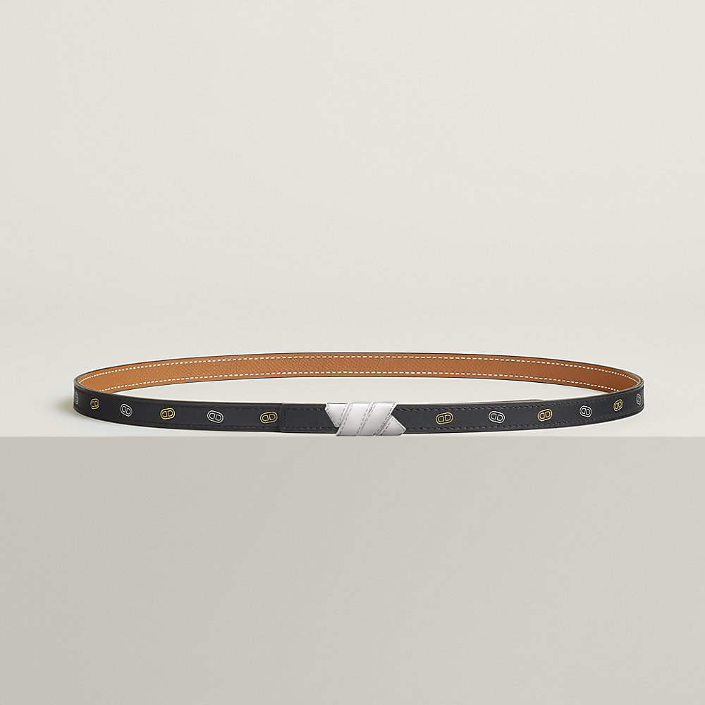 Ruban belt buckle & Hermès sur Mer reversible leather strap