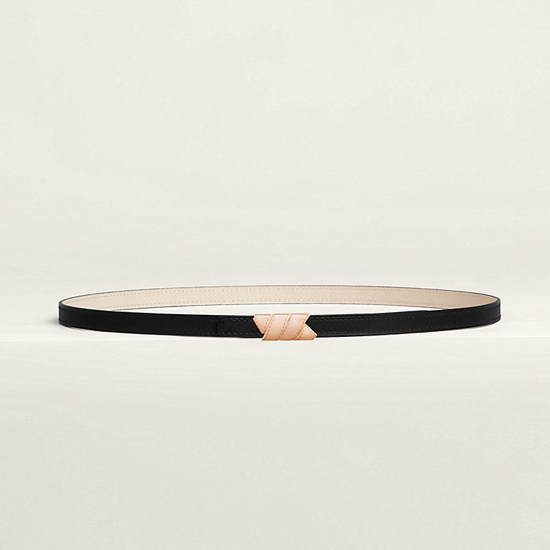 Ruban belt buckle & Reversible leather strap 13 mm