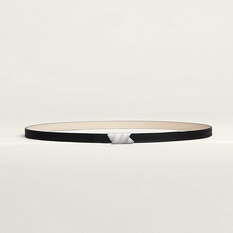 Ruban belt buckle & Reversible leather strap 13 mm