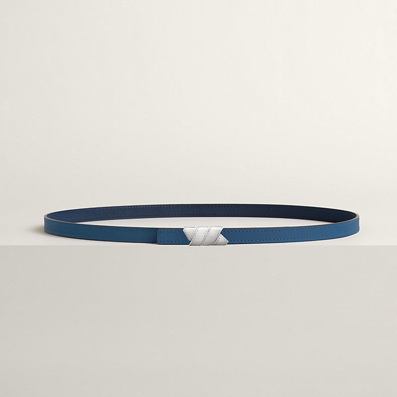Ruban belt buckle & Reversible leather strap 13 mm