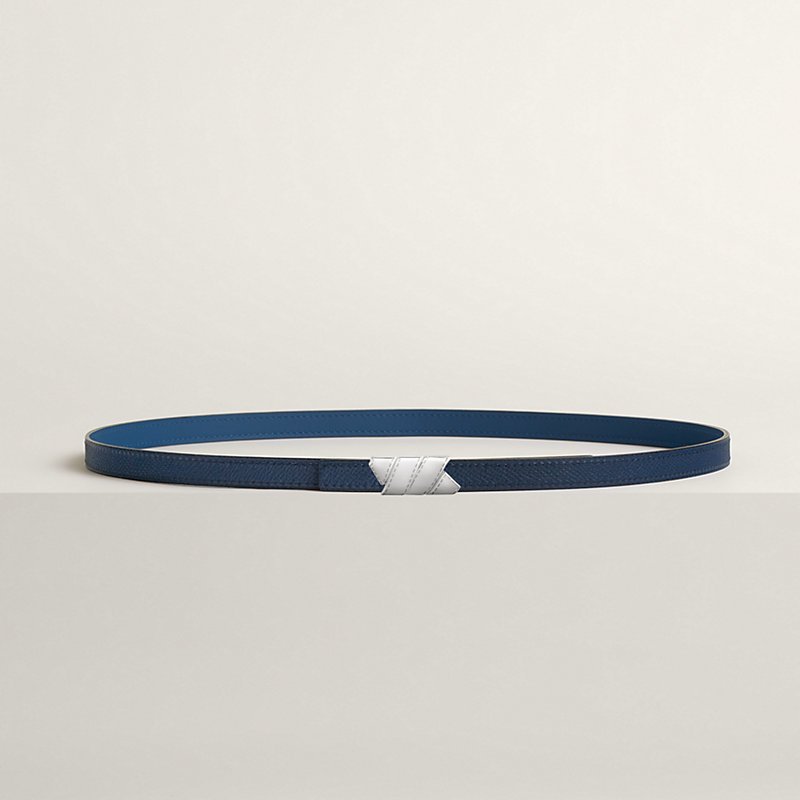 Ruban belt buckle & Reversible leather strap 13 mm