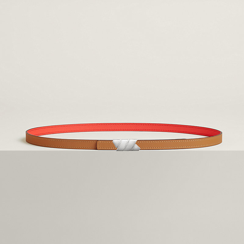 Ruban belt buckle & Reversible leather strap 13 mm