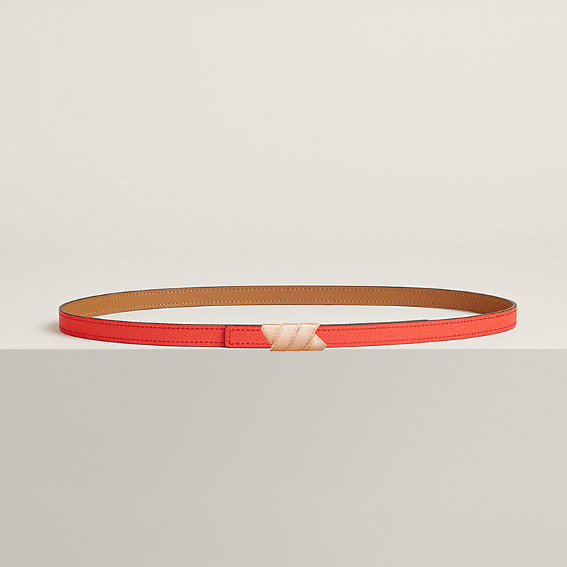 Ruban belt buckle & Reversible leather strap 13 mm