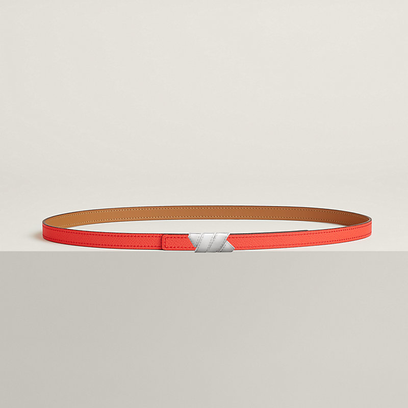 Ruban belt buckle & Reversible leather strap 13 mm