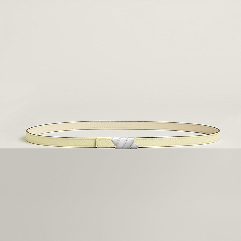 Ruban belt buckle & Reversible leather strap 13 mm