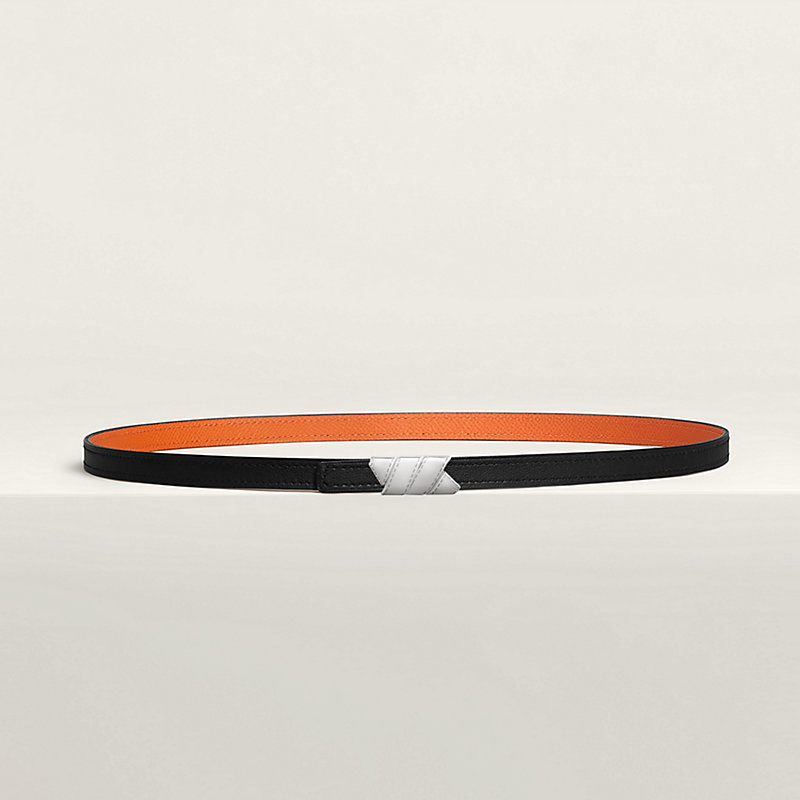Ruban belt buckle & Reversible leather strap 13 mm