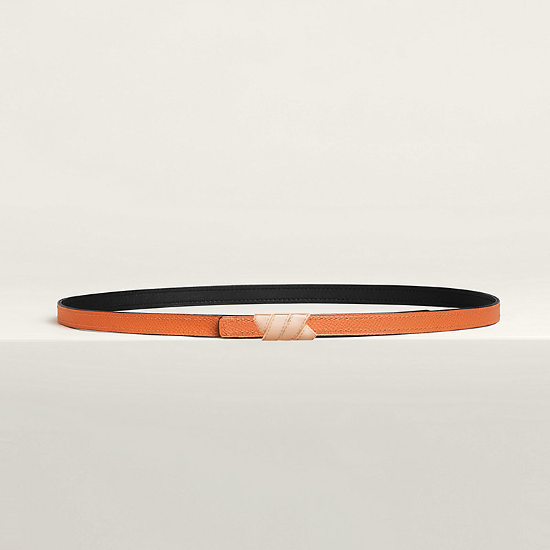Ruban belt buckle & Reversible leather strap 13 mm