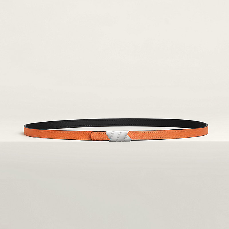 Ruban belt buckle & Reversible leather strap 13 mm