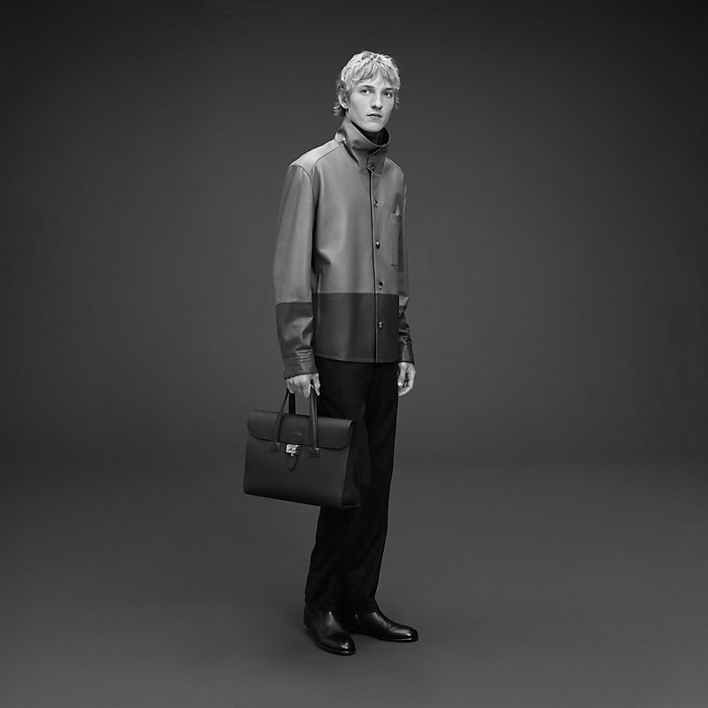 Sac a depeches light 1-36 briefcase - Beige | Hermès Mainland China