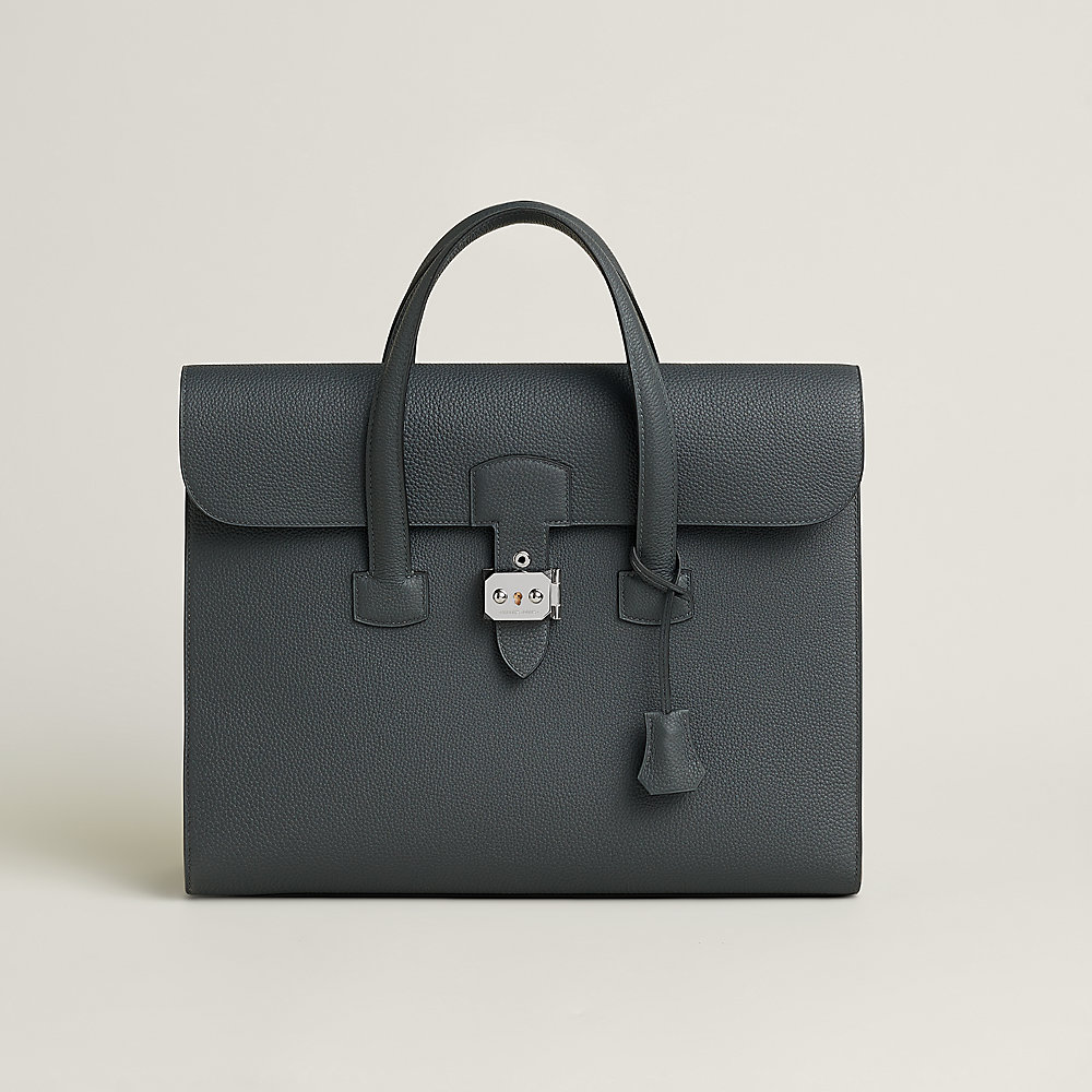 Sac a depeches light 1-36 briefcase - Grey | Hermès Mainland China