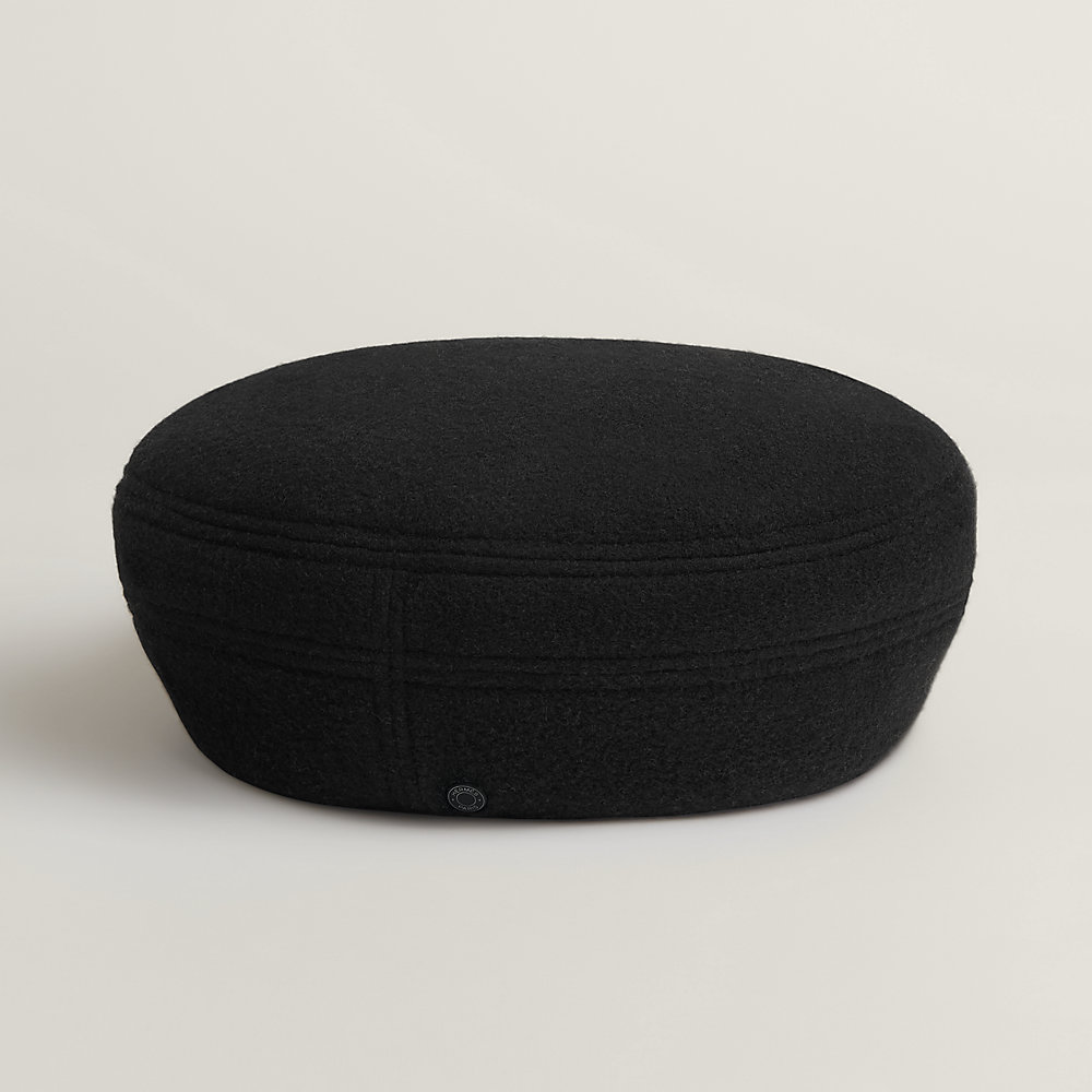 Hermes Saint Honore N Cap HERMES Saint-Honore en Finesse Sellier hat beret 58.5cm wool  main image 4
