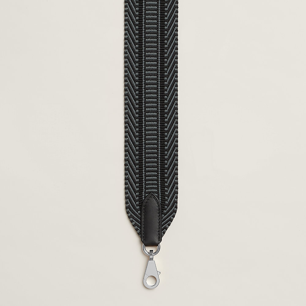 【HERMES】気分を変えて☆バッグ ストラップ Cavale 50 mm black HERMES】気分を変えて☆バッグ ストラップ Cavale 50 mm black