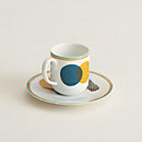 View: Back, Saut Hermès coffee cup and saucer