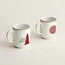 View: Back, Saut Hermès set of 2 mugs