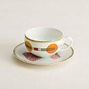 View: front, Saut Hermès tea cup and saucer