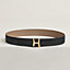 Script belt buckle & Reversible leather strap 38&nbsp;mm, View: , view 2 of 2