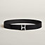 View: , Script belt buckle & Reversible leather strap 38 mm