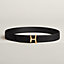 View: , Script belt buckle & Reversible leather strap 38 mm